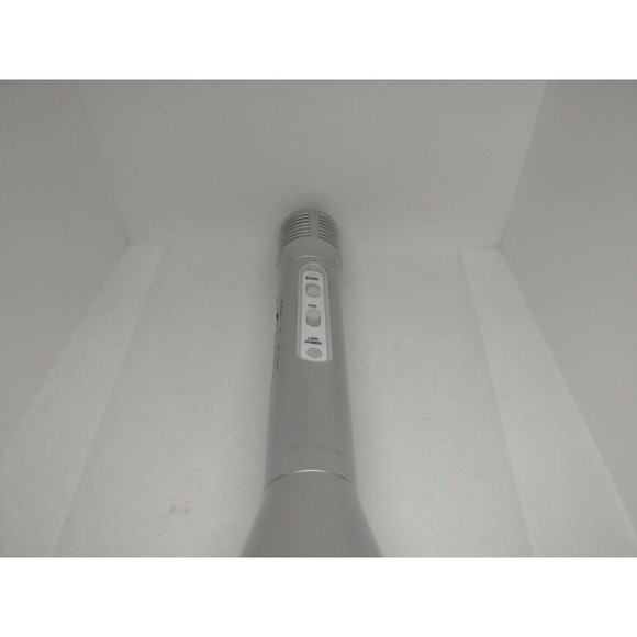 ByTech Portable Wireless Bluetooth KARAOKE MICROPHONE Silver Holiday Gift kids - Picture 2 of 3